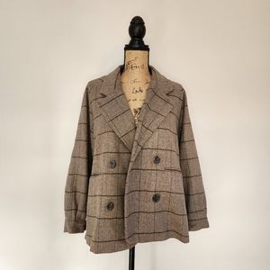 checked light brown blazer, jacket, coat (size 2-6)
